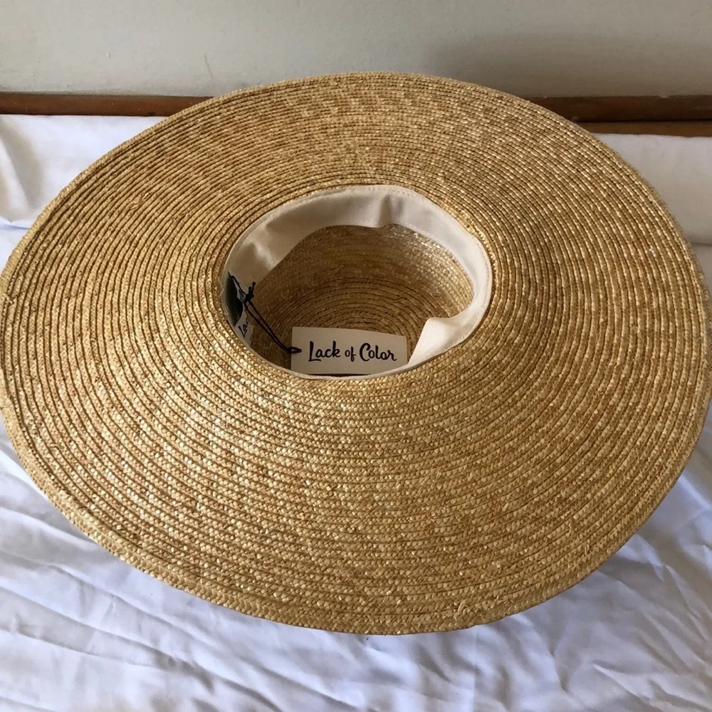Lack Of Color Tan and Black Wide-Brim Hat - Picture 3 of 3